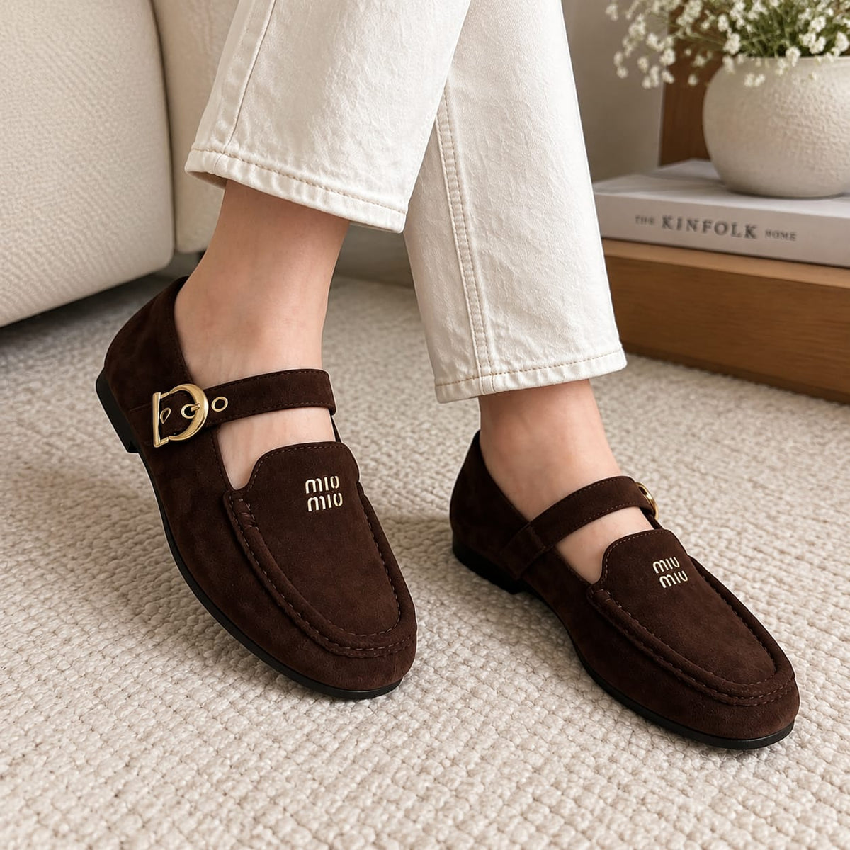 Inspiração Loafer castanho
