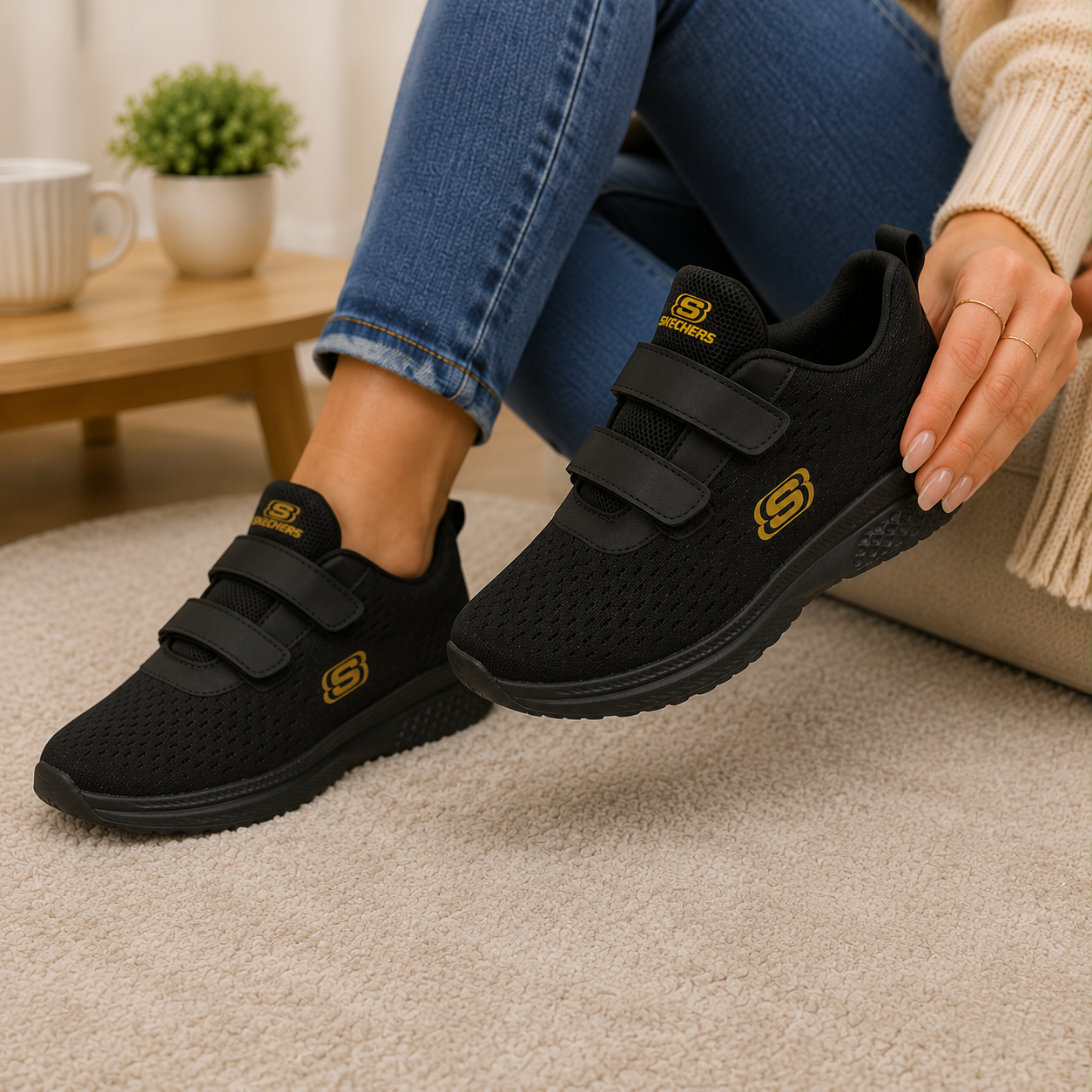 SK 812 velcro negro
