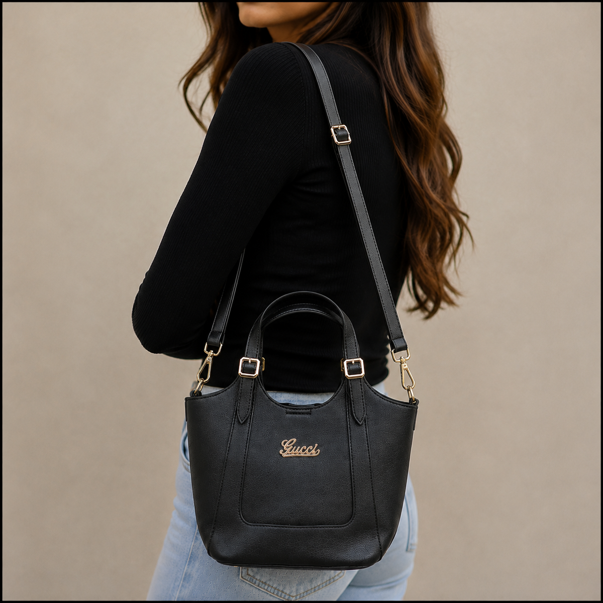 Mala preta Gucci